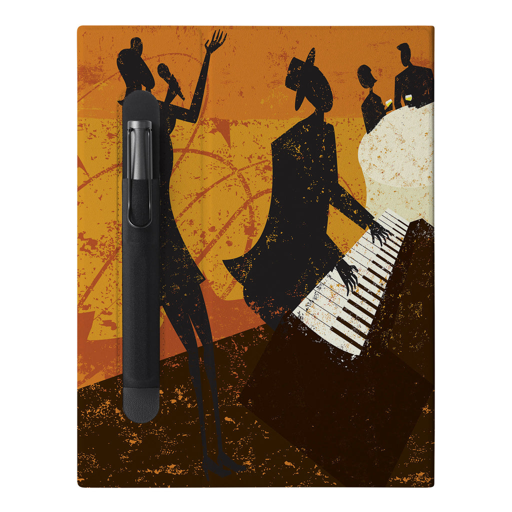 The Personalized VistaCase reMarkable Pen Holder Case with Music design features a built-in Marker pen holder,