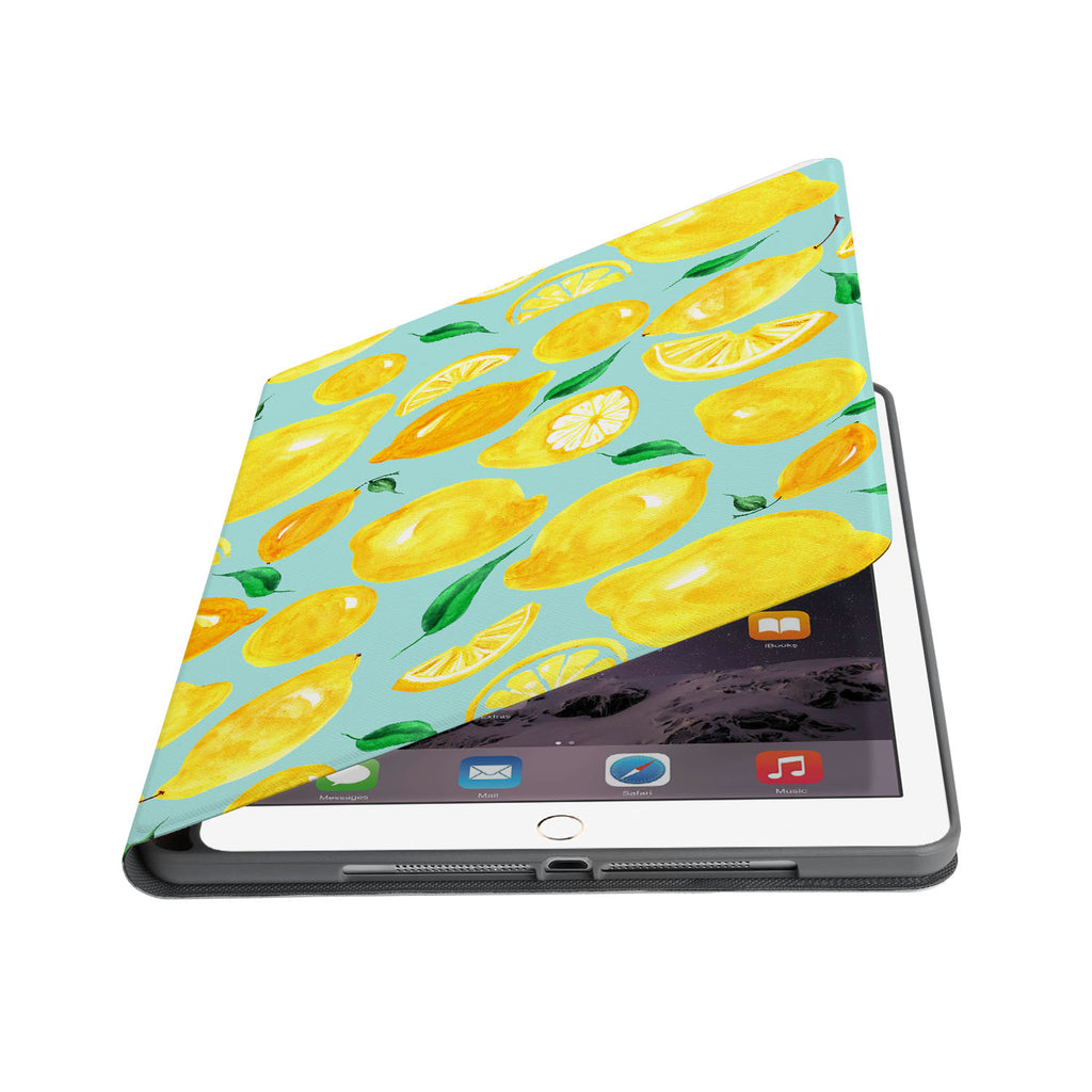 Auto wake and sleep function of the personalized iPad folio case with Fruit design