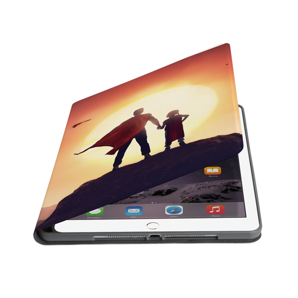 Auto wake and sleep function of the personalized iPad folio case with Father Day design