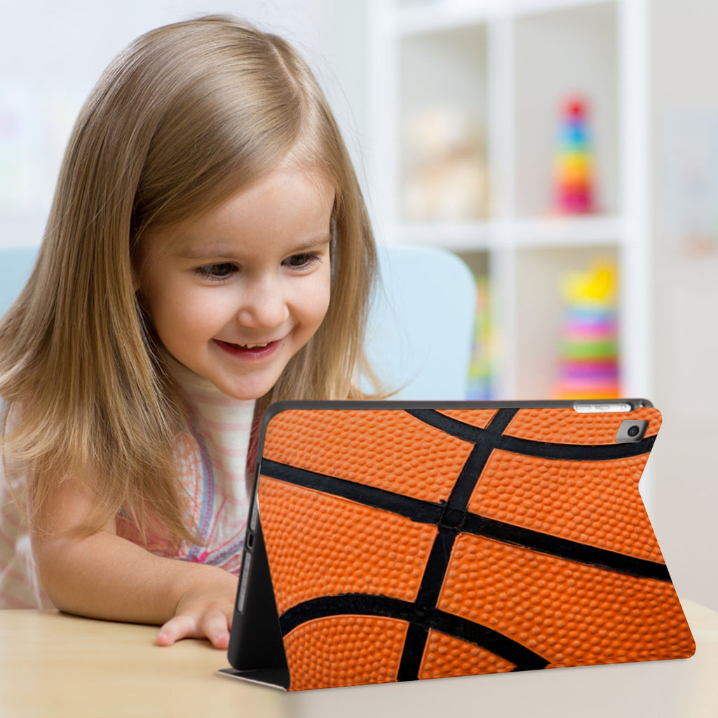 Enjoy the videos or books on a movie stand mode with the personalized iPad folio case with Sport design