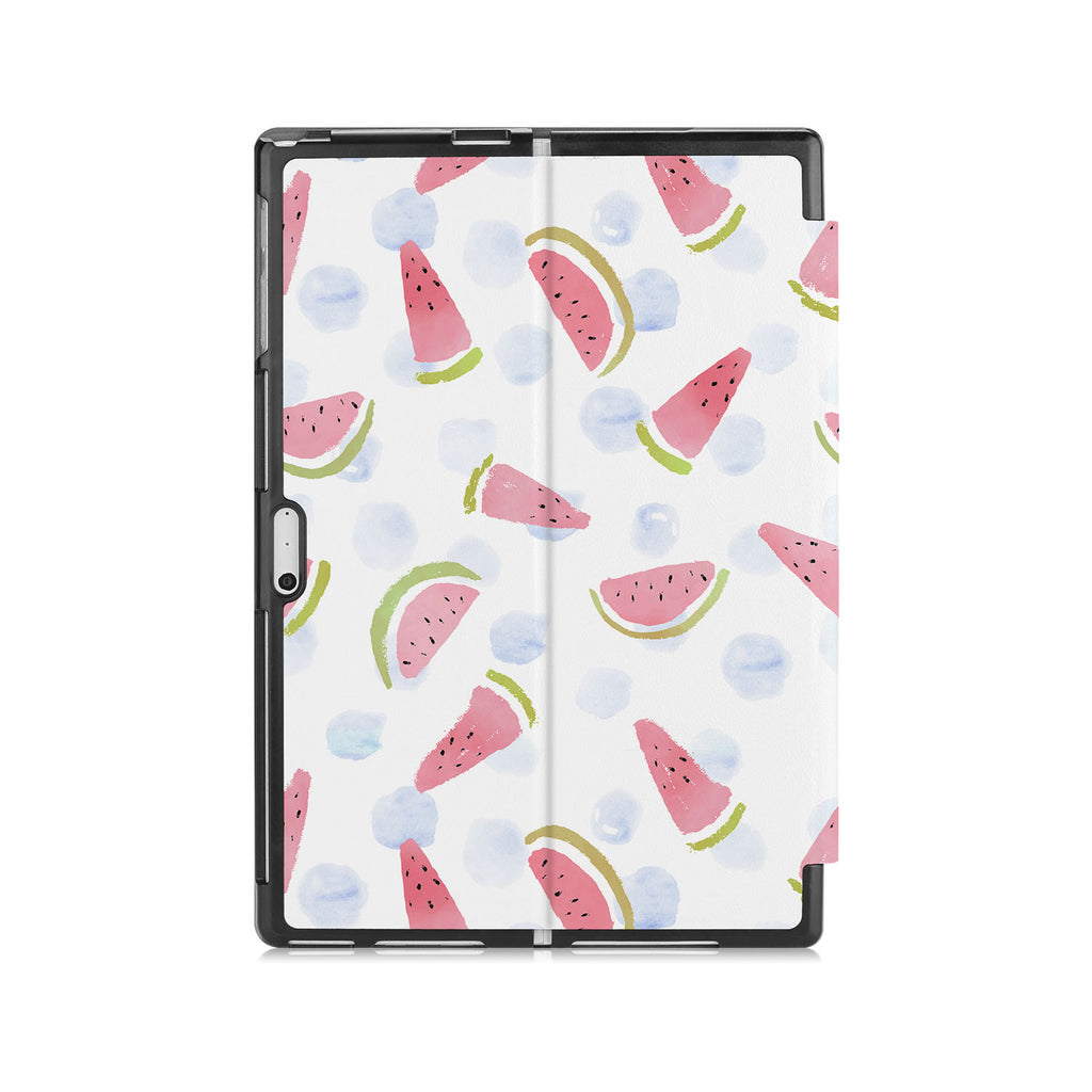 the back side of Personalized Microsoft Surface Pro and Go Case with Fruit Red design