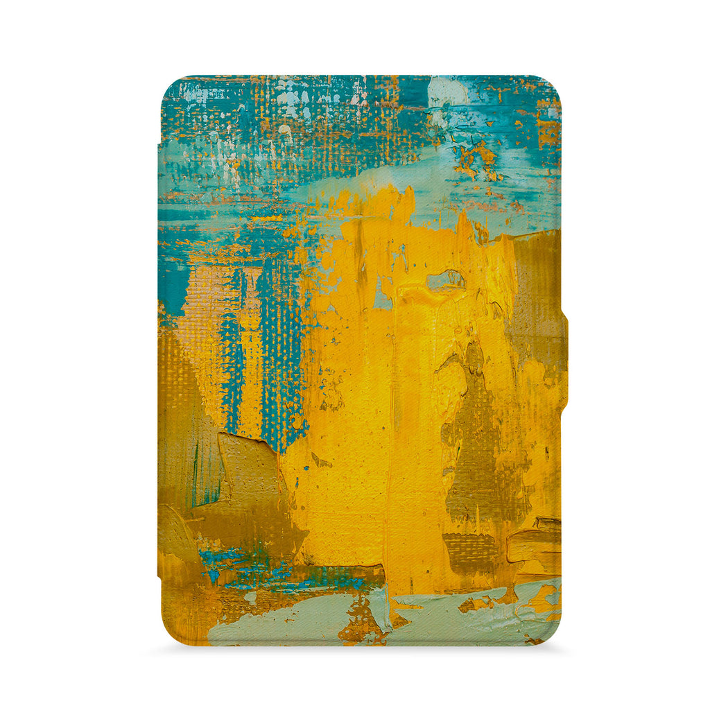 front view of personalized kindle paperwhite case with 08 design - swap