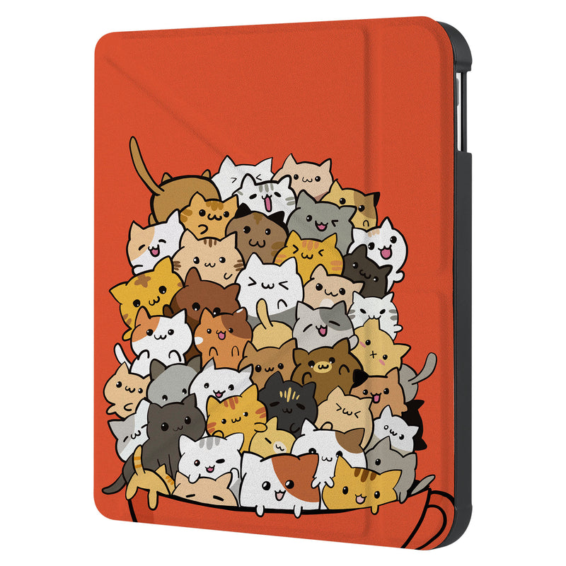 swap front and back view of personalized KOBO case and Cute Cats design - swap