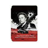 the front side of Personalized Microsoft Surface Pro and Go Case with Elon Musk SpaceX design