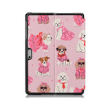 the back side of Personalized Microsoft Surface Pro and Go Case with Lovely Dog design