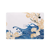 Add your name, company name, signature to this Front Personalized microsoft surface laptop Case Japanese Pattern design