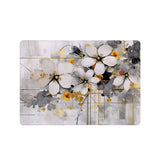 Add your name, company name, signature to this Front Personalized microsoft surface laptop Case Flower Art design