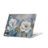 personalized microsoft laptop case features a lightweight two-piece design and Flower Art print