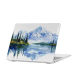 personalized microsoft laptop case features a lightweight two-piece design and Watercolor View print