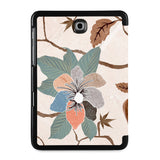 the back view of Personalized Samsung Galaxy Tab Case with Artistic Flower design