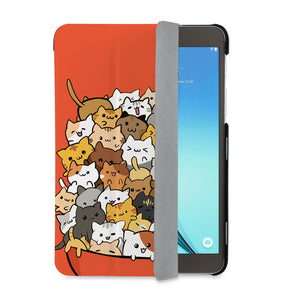 auto on off function of Personalized Samsung Galaxy Tab Case with Cute Cats design - swap