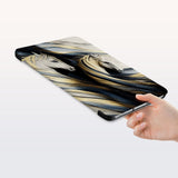 a hand is holding the Personalized Samsung Galaxy Tab Case with Horses design