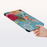 a hand is holding the Personalized Samsung Galaxy Tab Case with Marble design