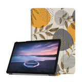 Personalized Samsung Galaxy Tab Case with Leaves design provides screen protection during transit