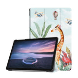 Personalized Samsung Galaxy Tab Case with Rainforest Animals design provides screen protection during transit