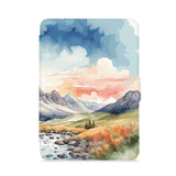 front view of personalized kindle paperwhite case with Landscape design