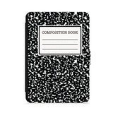 front view of personalized kindle paperwhite case with Composite Book design