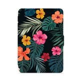 front view of personalized kindle paperwhite case with Flowers design