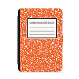 front view of personalized kindle paperwhite case with Composite Book design