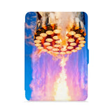 front view of personalized kindle paperwhite case with Elon Musk SpaceX design - swap