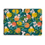 the whole front and back view of personalized kindle case paperwhite case with Fruits design