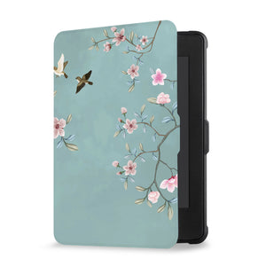 kindle foilo case with Birds design, Opens and closes just like a book to wake your Kindle or put it to sleep - swap