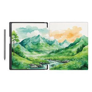 Vista Case reMarkable Folio case with Landscape Design has an integrated holder for pen marker so you never have to leave your extra tech behind. swap