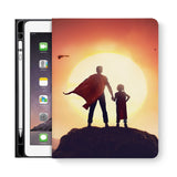 frontview of personalized iPad folio case with 1 design