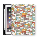 frontview of personalized iPad folio case with 5 design