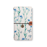 the front top view of midori style traveler's notebook with 3 design